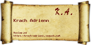 Krach Adrienn névjegykártya