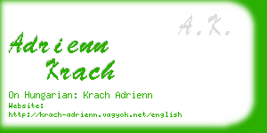 adrienn krach business card